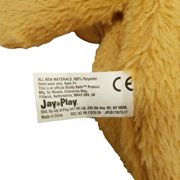 Buddy Balls Plush Beige Bear Convertible Blue Red Ball Jay At Play Stuffed Toy - Picture 8 of 9